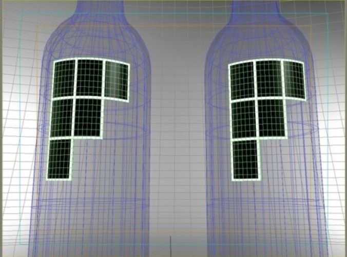 Bottles of Wine Frizze 3D Model .max