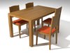Table and Chairs 3D Model
