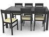Dark Colored Table and Chairs 3D Model