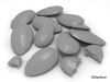 Almonds unshelled 3D Model .max .obj .3ds