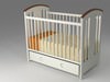 White Crib 3D Model