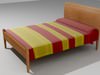 Wooden Bed 3D Model