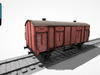 Freight Wagon WS 02 3D Model