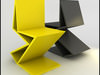 Gerrit Rietveld 1938 Zig Zag Chair Remix 3D Model