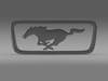 Ford Mustang Pony Logo 3D Model