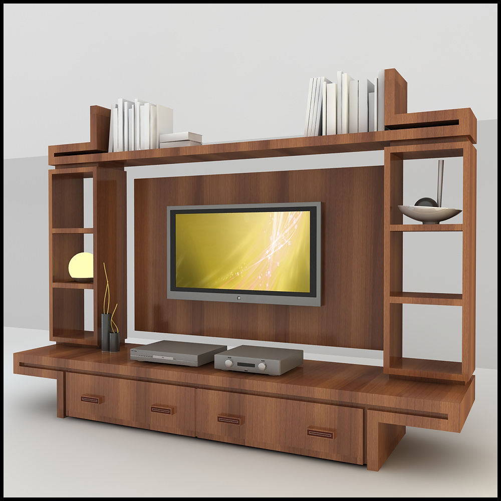 Tv Wall Unit Modern Design X 16 3D Models CGTrader
