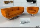 Contemporary Sofa & Armchair 13 3D Model