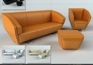 Contemporary Sofa & Armchair 14 3D Model
