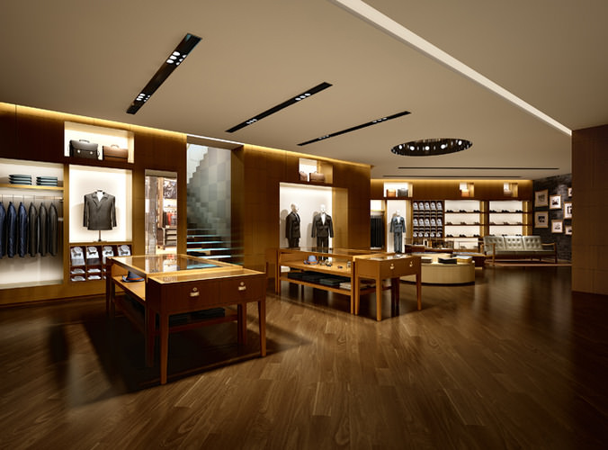 Model for clothing stores. Girls clothing stores
