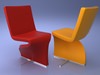 Unique Twist Chair Furniture by Sandler 43 3D Model