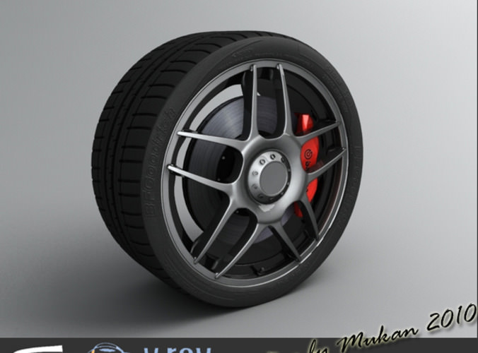 Wheel & Tire 10 BBS 3D Model .max