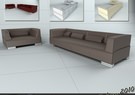 Modern Couch & Loveseat Set 6 3D Model
