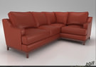 Leather Corner Sofa 34 3D Model