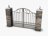 Wrought Iron Gate 3D Model