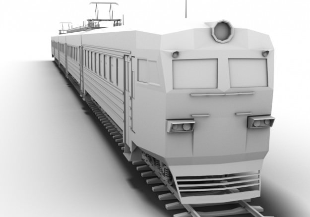 Train 3D Models .max .obj .3ds .fbx .ma .lwo .c4d .stl