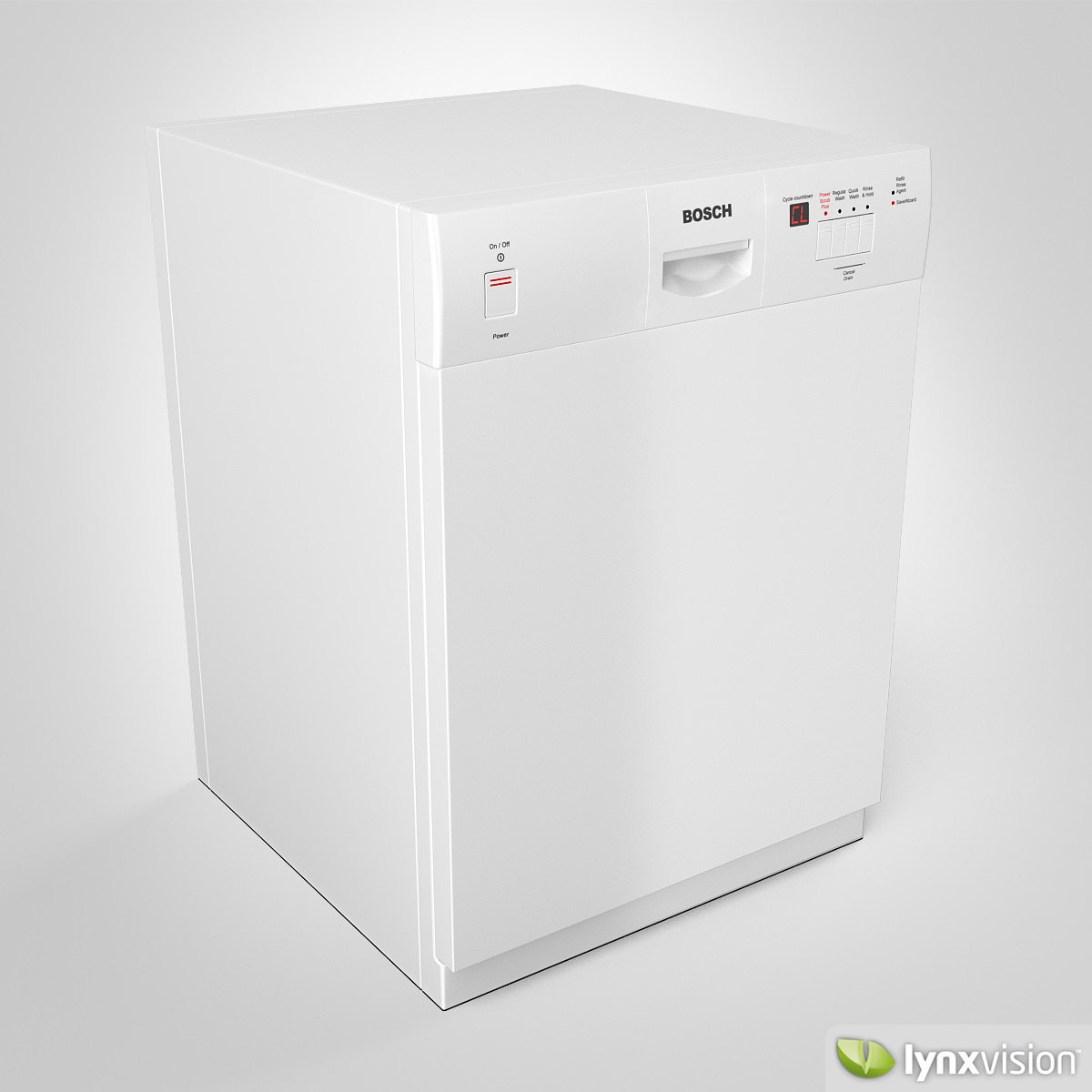 Bosch Dishwasher 3D Model .max .obj .fbx
