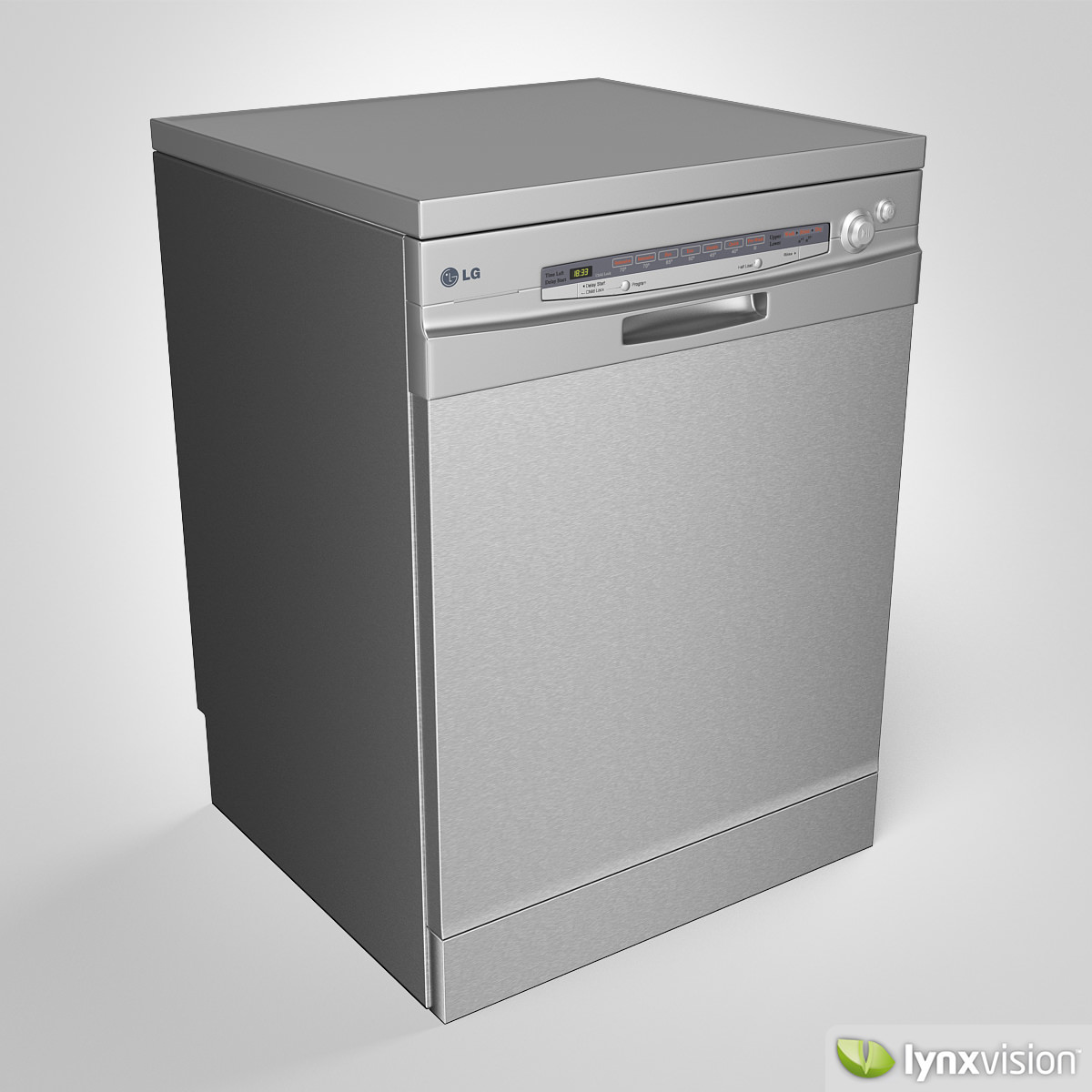 LG Dishwasher 3D Model .max .obj .fbx