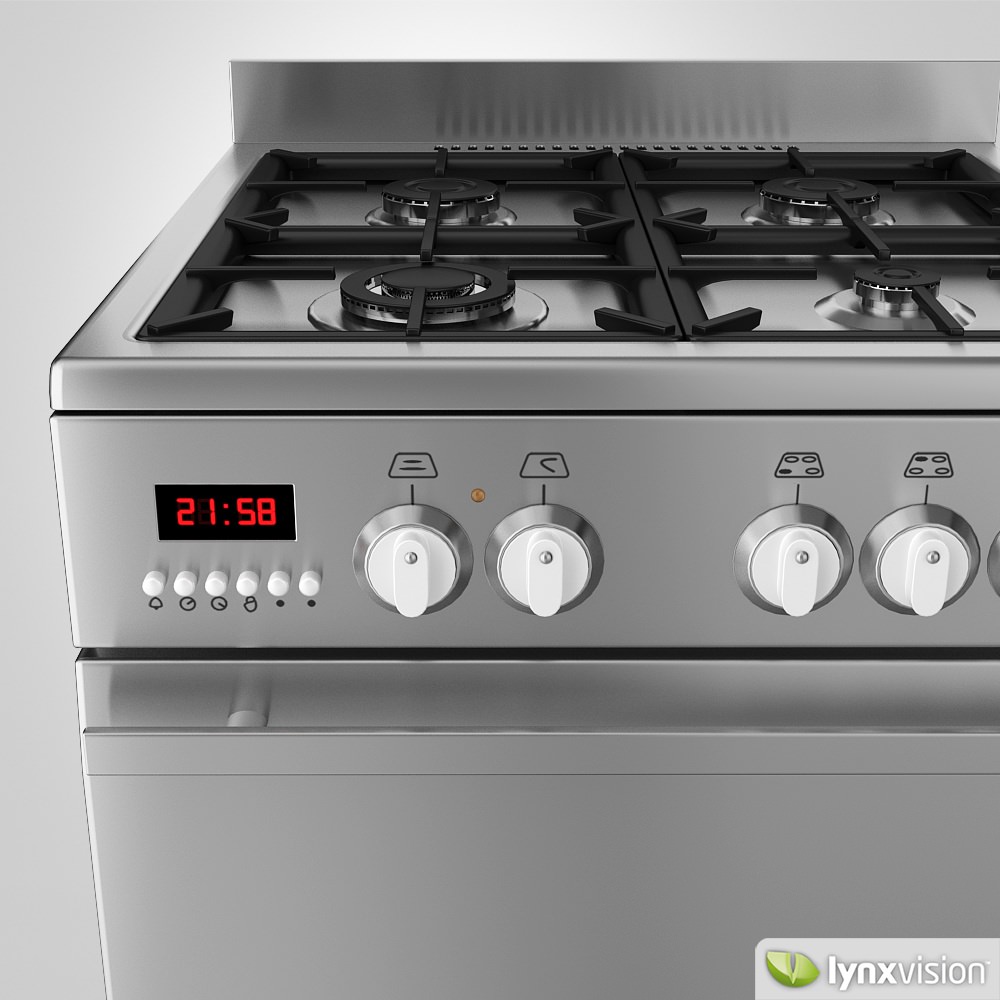 Euromaid Gas Stove 3D Model .max .obj .fbx