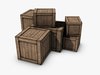 Low poly crate 3D Model