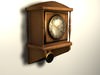 Wooden wall clock 3D Model
