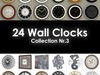 24 Wall Clocks Nr3 3D Model