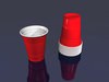 Plastic party cup 3D Model