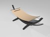 Hammock 3D Model .3ds .lwo .lw .lws .dxf