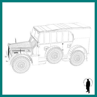 HORCHER GERMAN TRUCK WWII 3D Model HORCHER GERMAN TRUCK WWII 3D Model .max