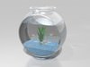 Fish bowl 3D Model .obj .3ds .lwo .lw .lws .dxf