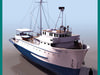 TUNA CLIPPER FISHING SHIP 3D Model