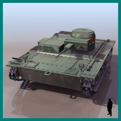 T-38 Soviet light amphi... 3D Model .max