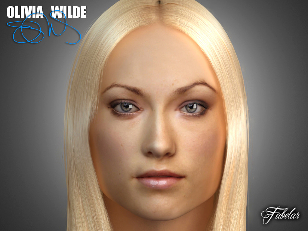 Polska-Models+Olivia ... olivia wilde 3d model olivia wilde photorealistic 3d head model with