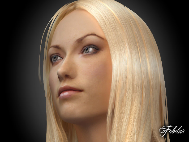 Polska-Models+Olivia ... olivia wilde 3d model olivia wilde photorealistic 3d head model with