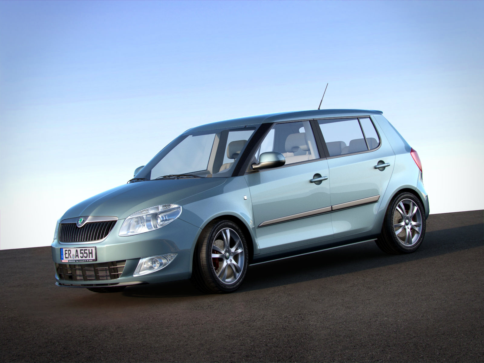 skoda fabia htp 5j facelift 2010 3D Models - CGTrader.com