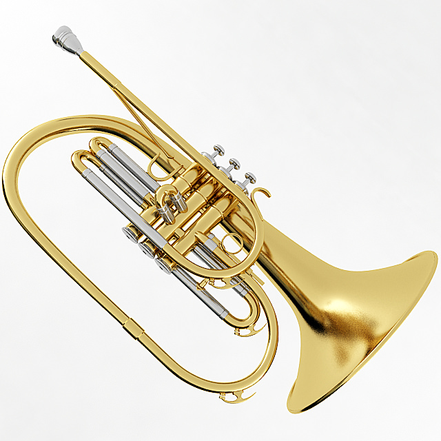 Mellophone 3D Model .max .obj .3ds .wrl .wrz
