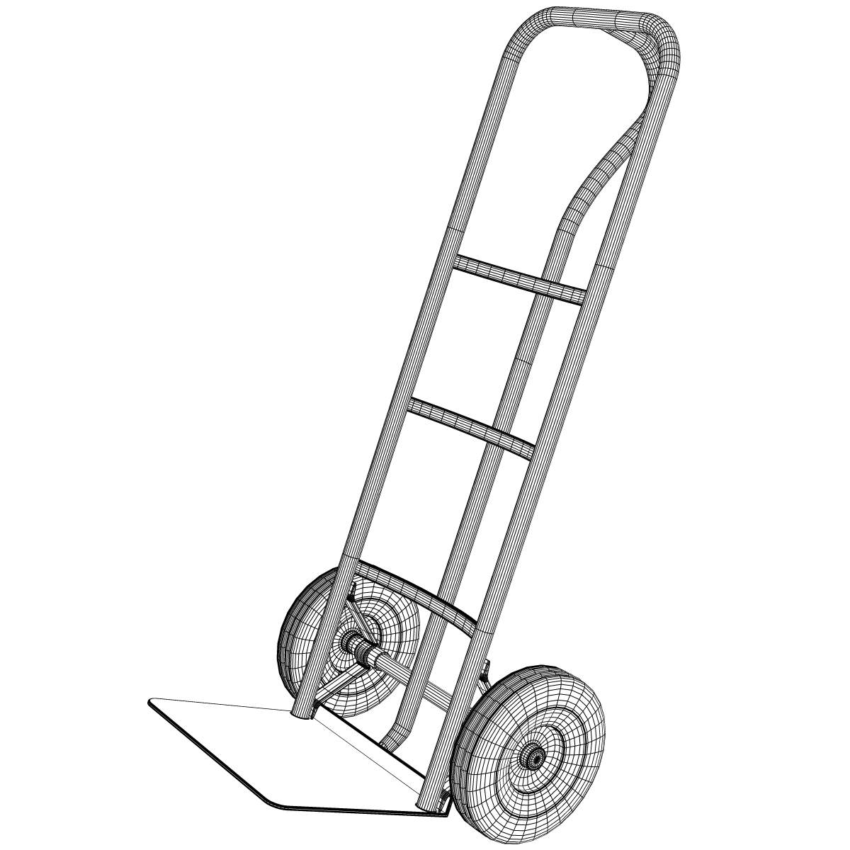 Hand Truck 3D Model .max .obj .3ds .wrl .wrz