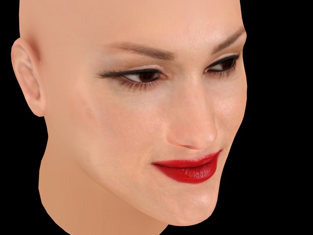 Gwen+Model description comments 0 gwen stefani 3d model gwen stefani head model ...