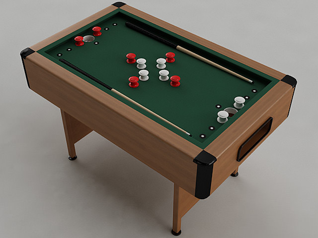 Bumper Pool Table 3D Model .max .obj .3ds .stl .wrl .wrz - CGTrader 