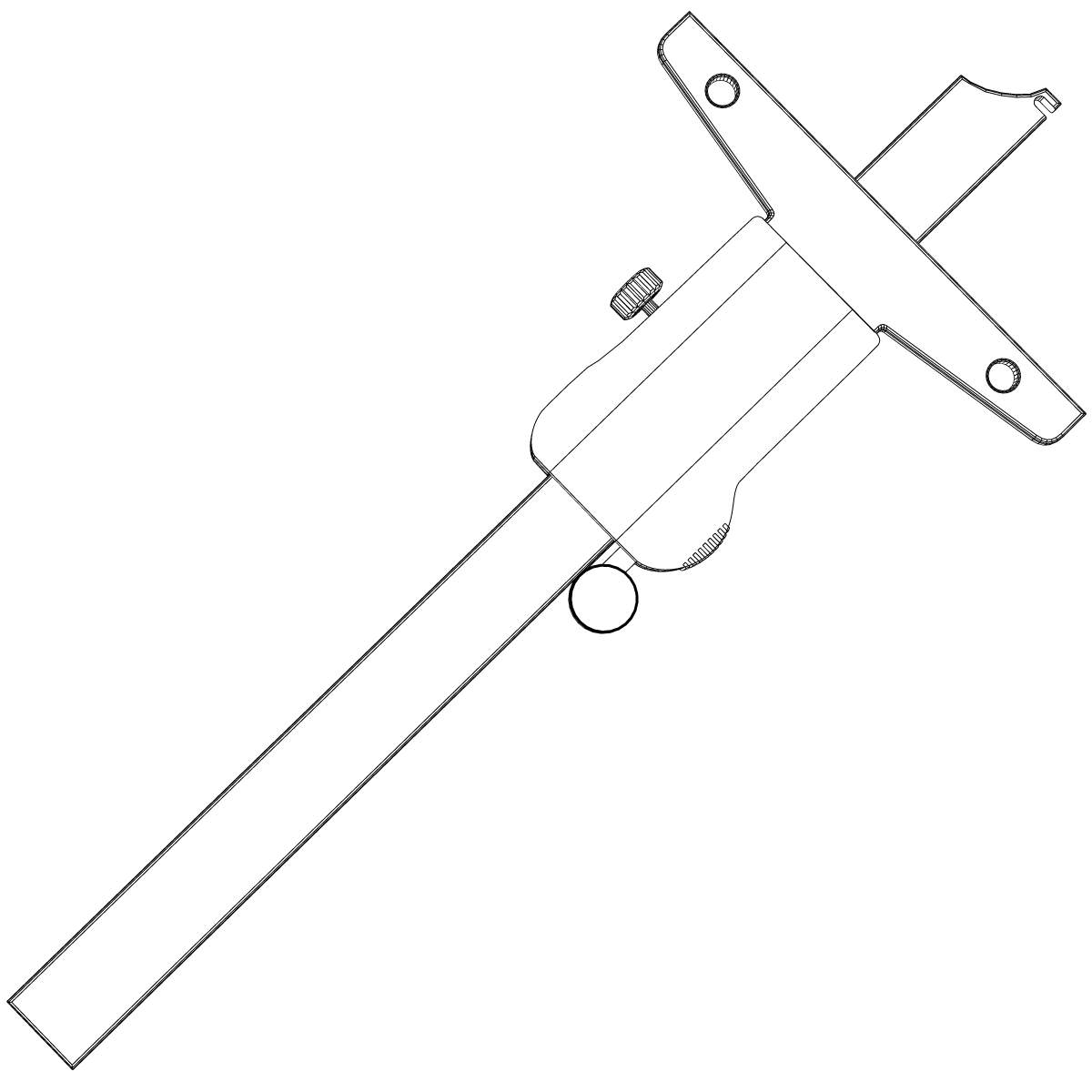 Digital Depth Gauge 3D Model .max .obj .3ds .wrl .wrz