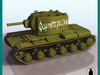 Kliment Voroshilov tank... 3D Model