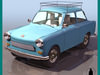 TRABANT 601S 1950 GERMA... 3D Model