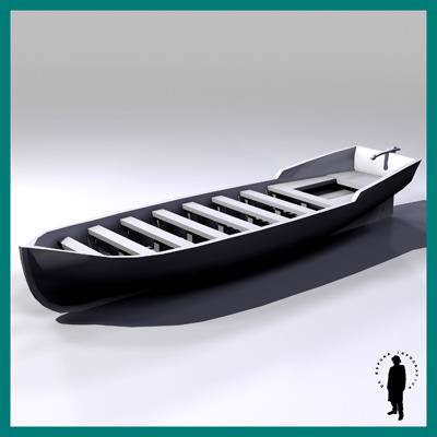 LIFE BOAT WOOD 3D Model LIFE BOAT WOOD 3D Model .max