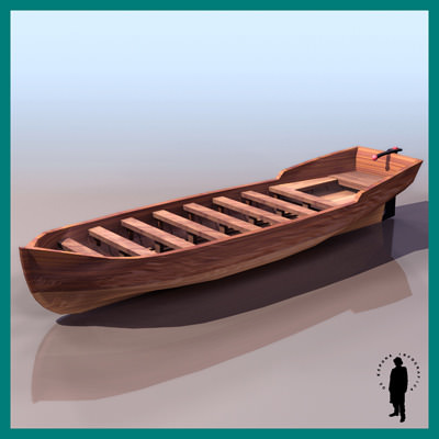 LIFE BOAT WOOD 3D Model LIFE BOAT WOOD 3D Model .max