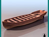 LIFE BOAT WOOD 3D Model