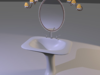 pedestal sink mirror lamps