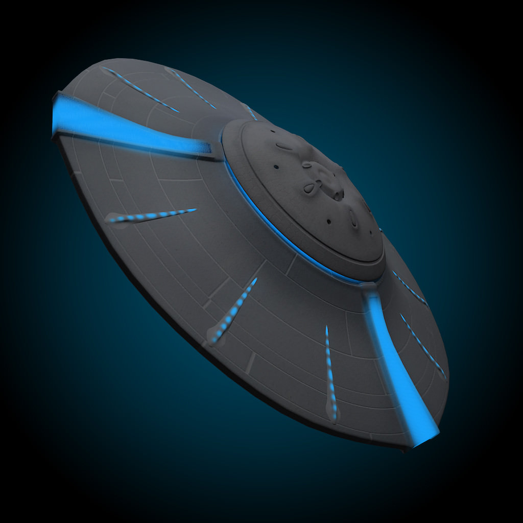 UFO Classic 3D Model .max