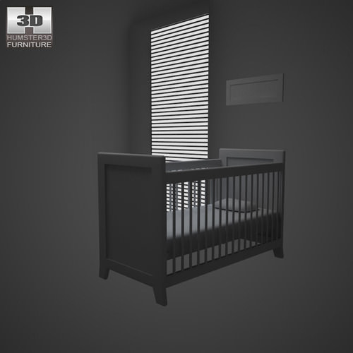 Nursery Room Furniture 09 Set 3D Model Game ready .max .obj .3ds 