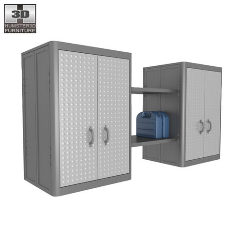 Garage Furniture 05 Set 3D Model Game ready .max .obj .3ds .fbx 