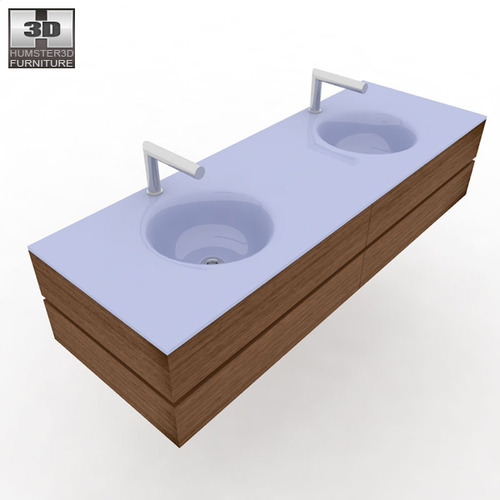 Bathroom Furniture 10 Set 3D Model Game ready .max .obj .3ds .fbx 