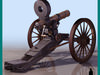 GATLING 1860 MACHINEGUN... 3D Model